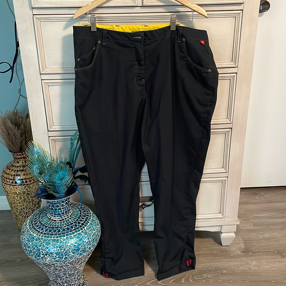 McDonalds Employee Pants Crew Work Uniform Black Size 16-30